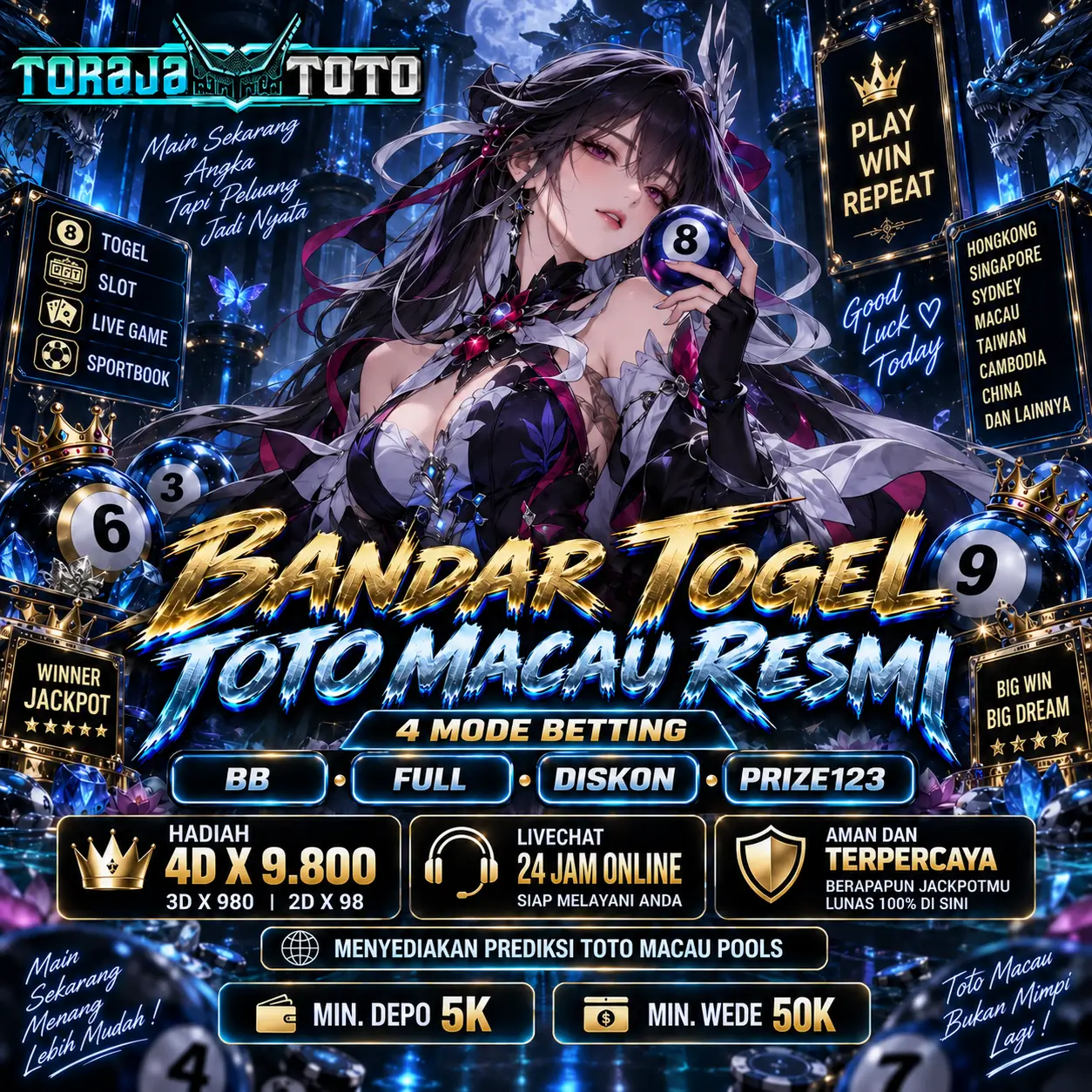 TORAJATOTO : Portal Resmi Prediksi Toto Macau 4D Terbaru Hari Ini